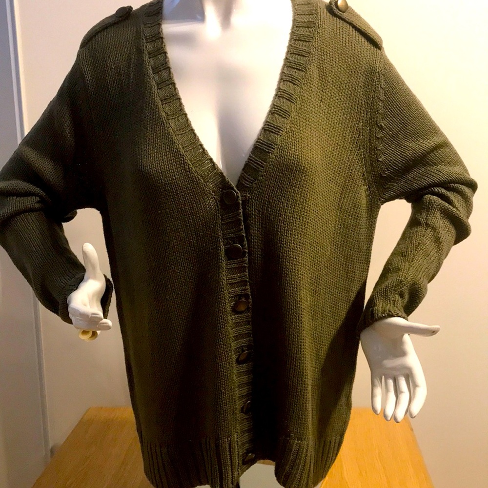 Cardigan khaki